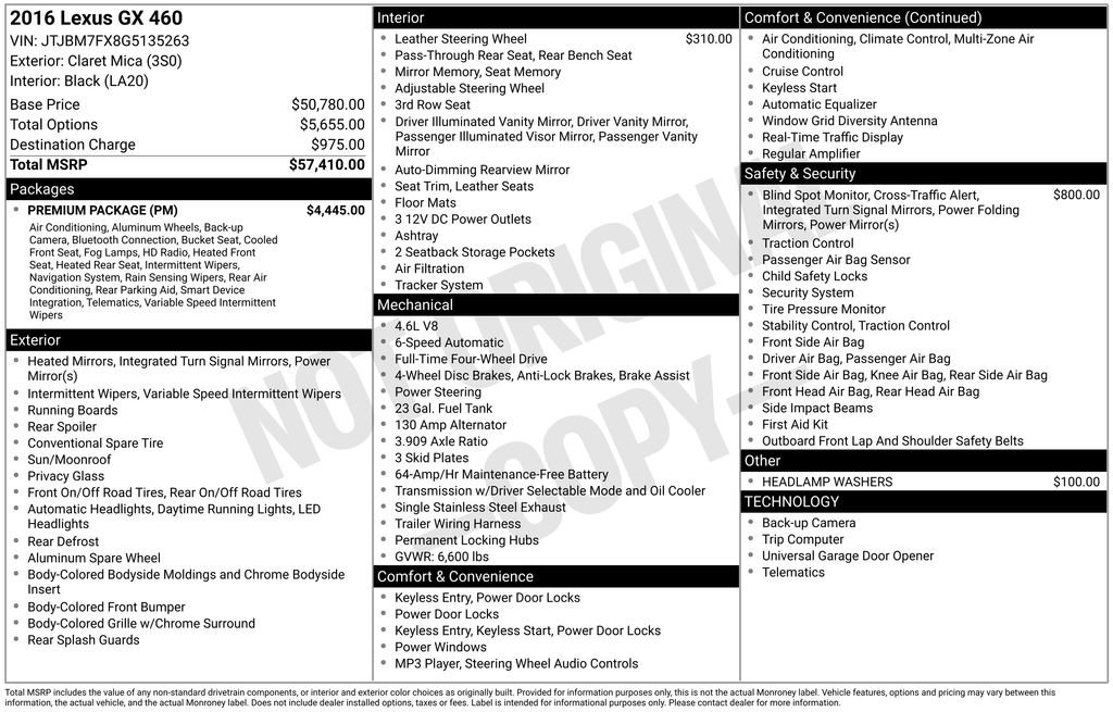 Used 2016 Lexus GX 460 w/ Premium Package image 4