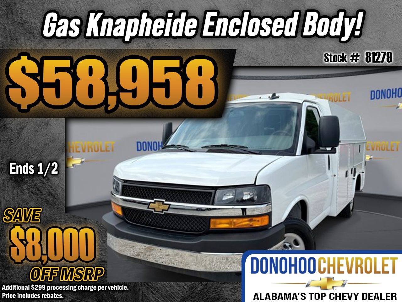 New 2025 Chevrolet Express 3500 w/ Power Convenience Package