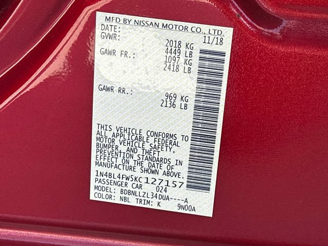 Used 2019 Nissan Altima 2.5 Platinum AWD/4WD image 30