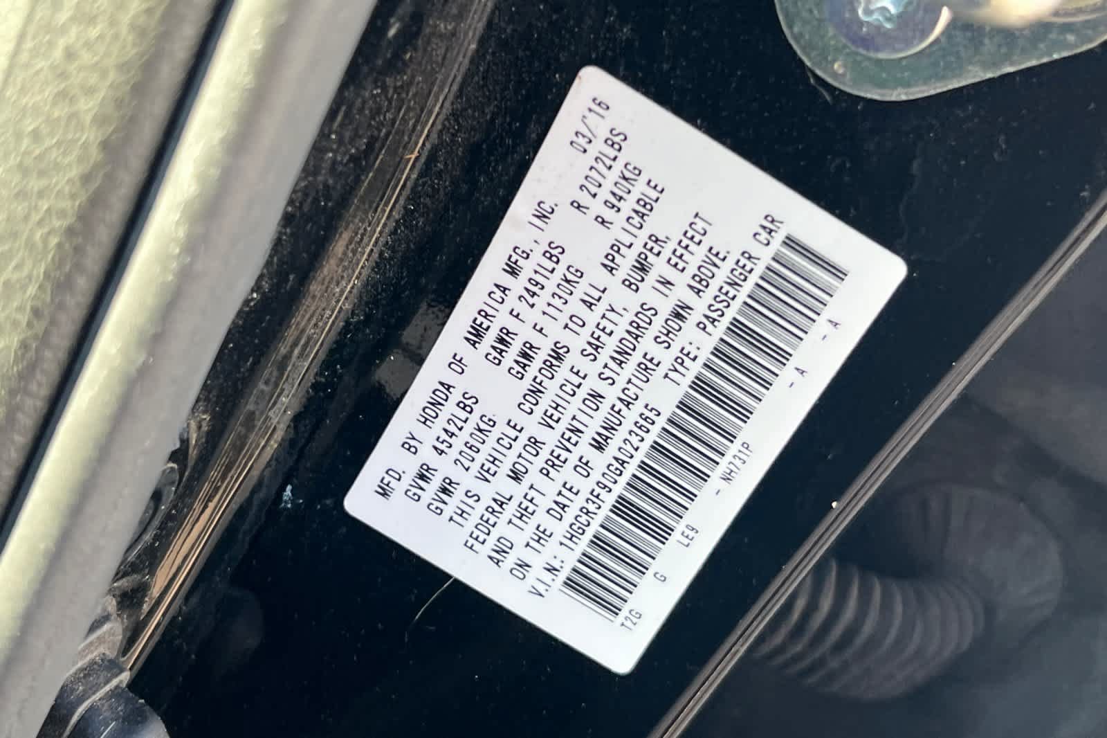 Used 2016 Honda Accord Touring image 26
