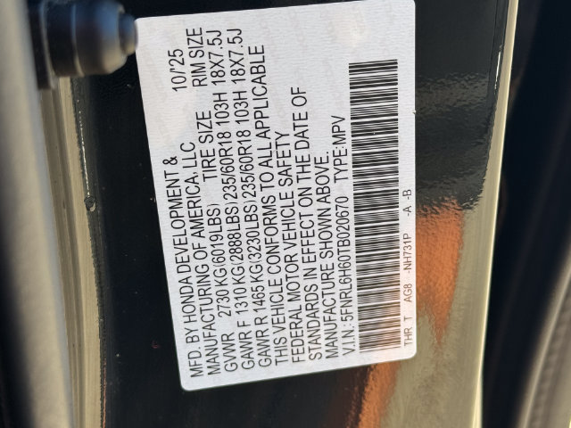 Certified 2026 Honda Odyssey EX-L image 33
