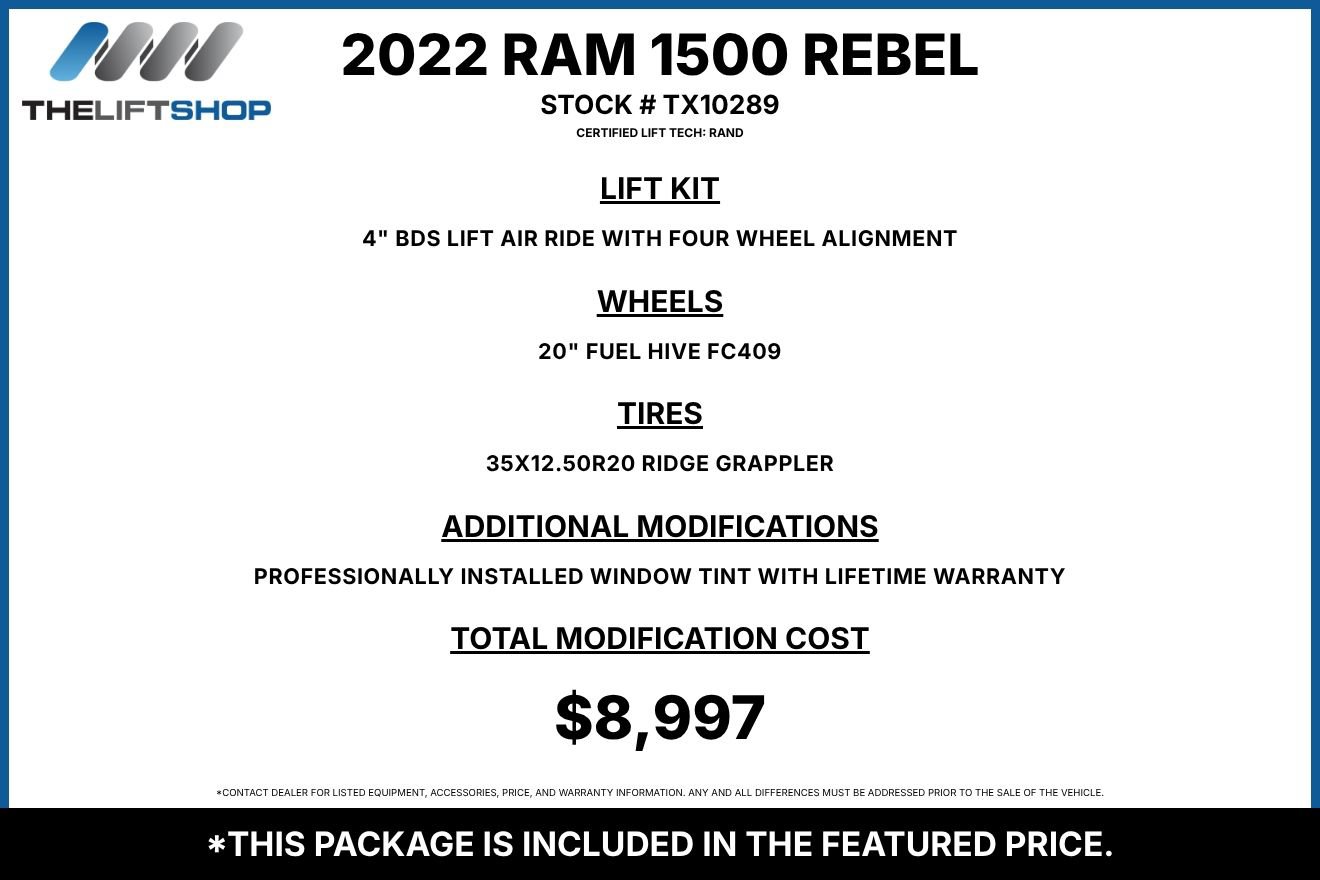 Used 2022 RAM 1500 Rebel w/ Rebel Level 2 Equipment Group AWD/4WD image 2