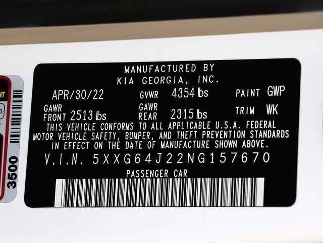 Used 2022 Kia K5 GT-Line w/ GT-Line FWD Premium Package image 37