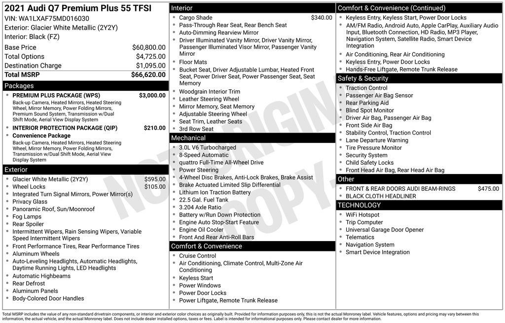 Used 2021 Audi Q7 3.0T Premium Plus w/ Premium Plus Package image 7
