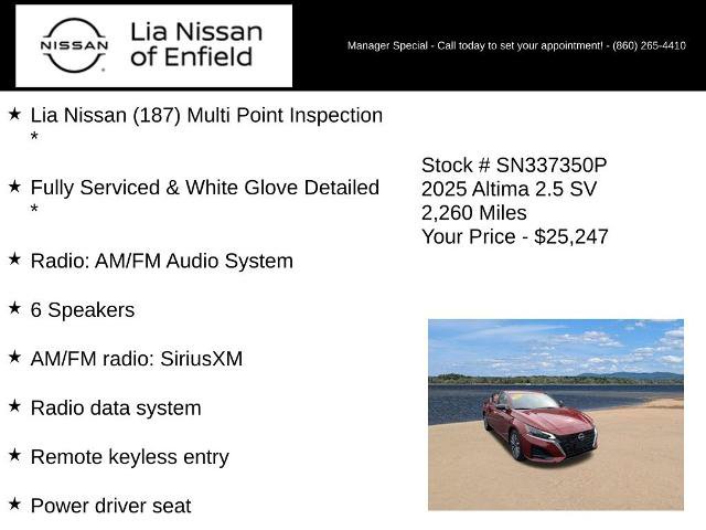 Certified 2025 Nissan Altima 2.5 SV AWD/4WD image 5