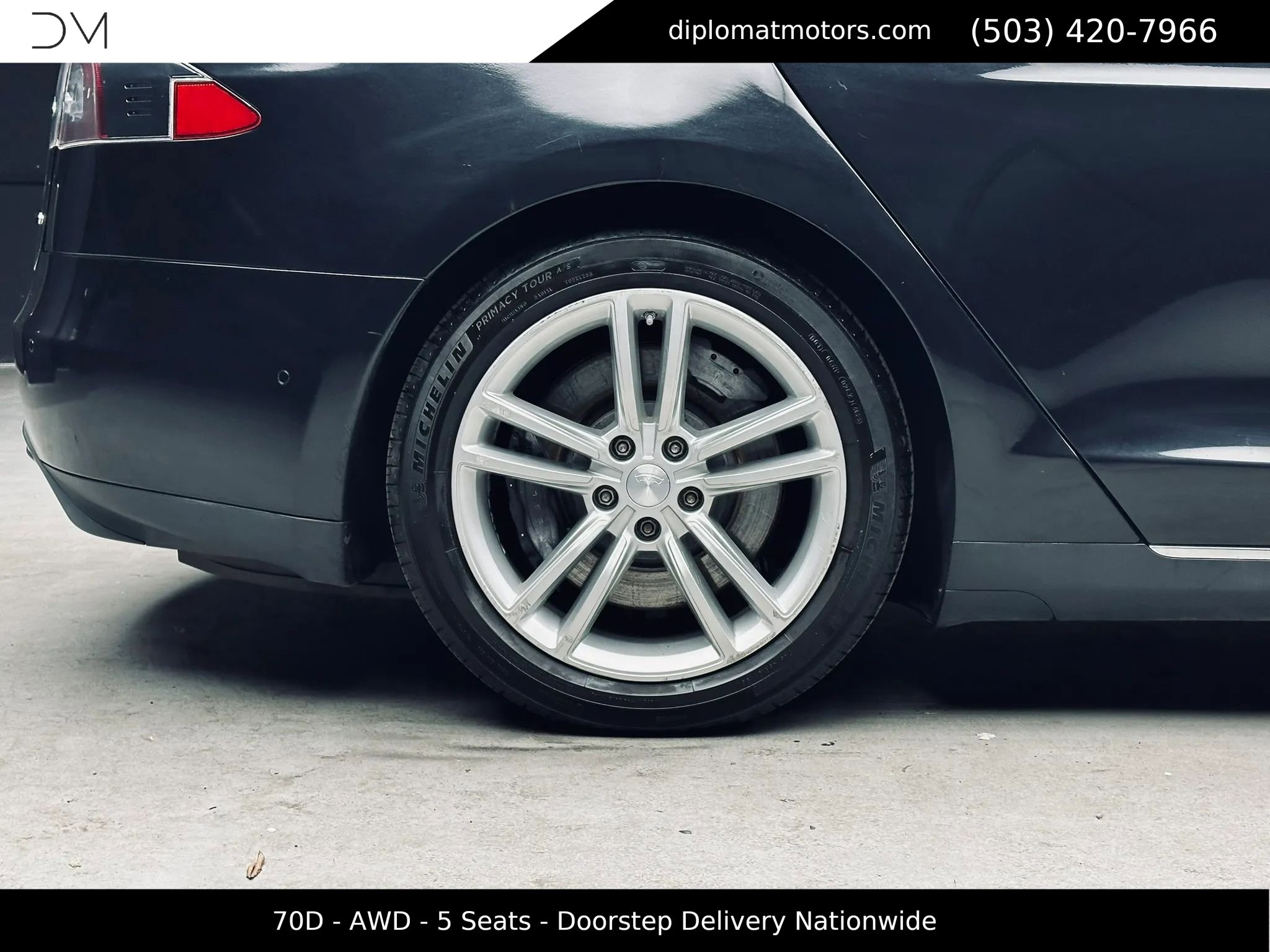 Used 2015 Tesla Model S 70D AWD/4WD image 39