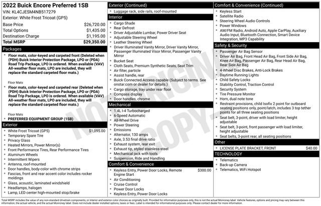 Used 2022 Buick Encore Preferred video 3