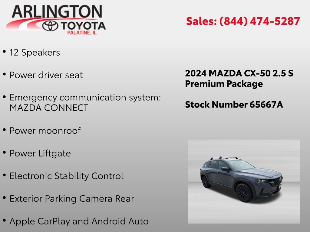 Used 2024 MAZDA CX-50 AWD 2.5 S w/ Cargo Package image 2