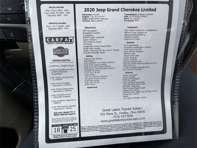 Used 2020 Jeep Grand Cherokee Limited image 27