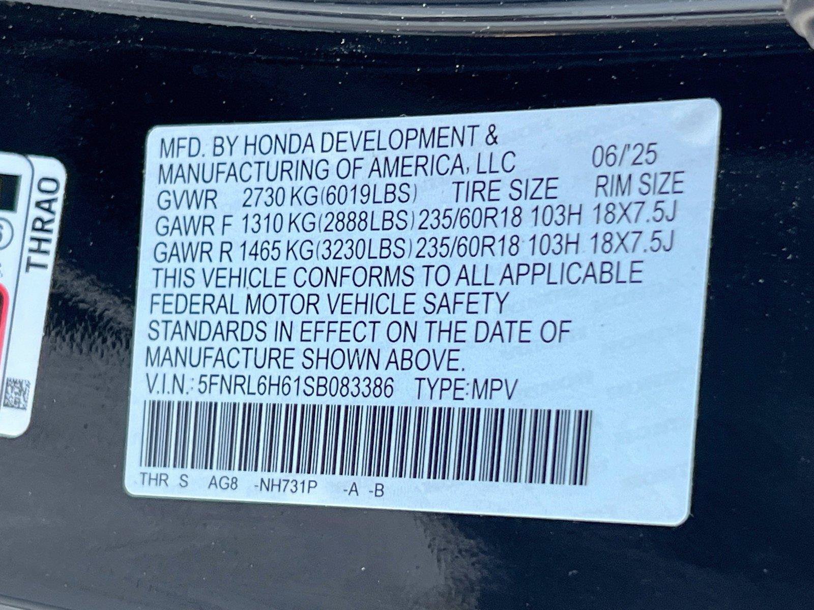 Used 2025 Honda Odyssey EX-L image 23