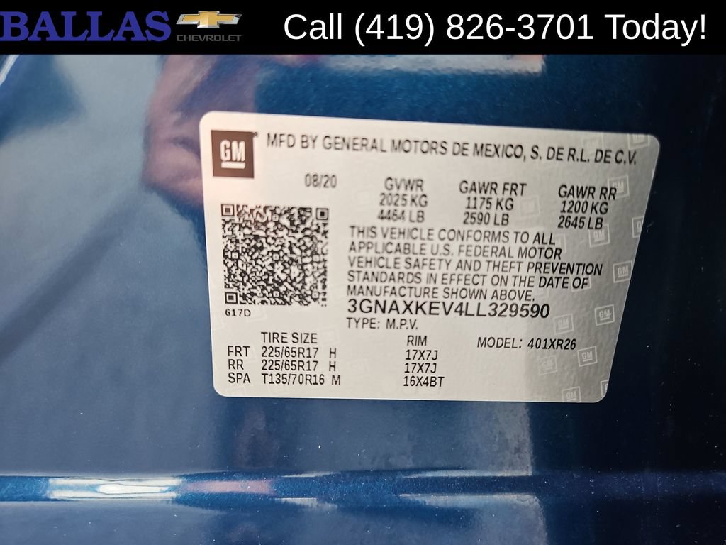 Certified 2020 Chevrolet Equinox LT FWD image 31