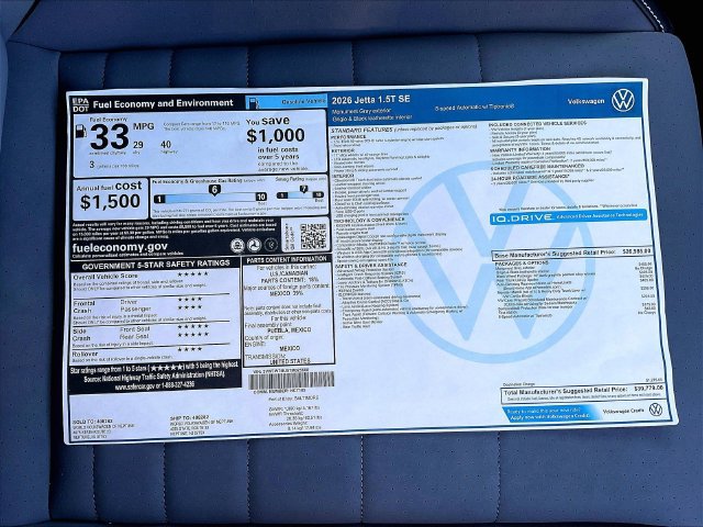 New 2026 Volkswagen Jetta SE FWD image 11