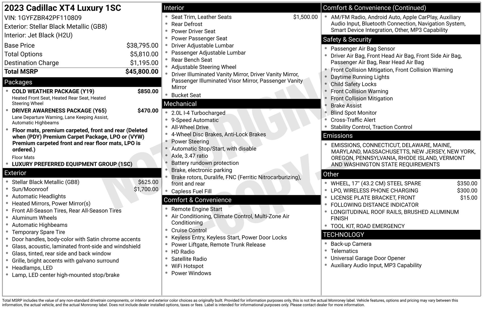 Used 2023 Cadillac XT4 Luxury w/ Cold Weather Package image 4