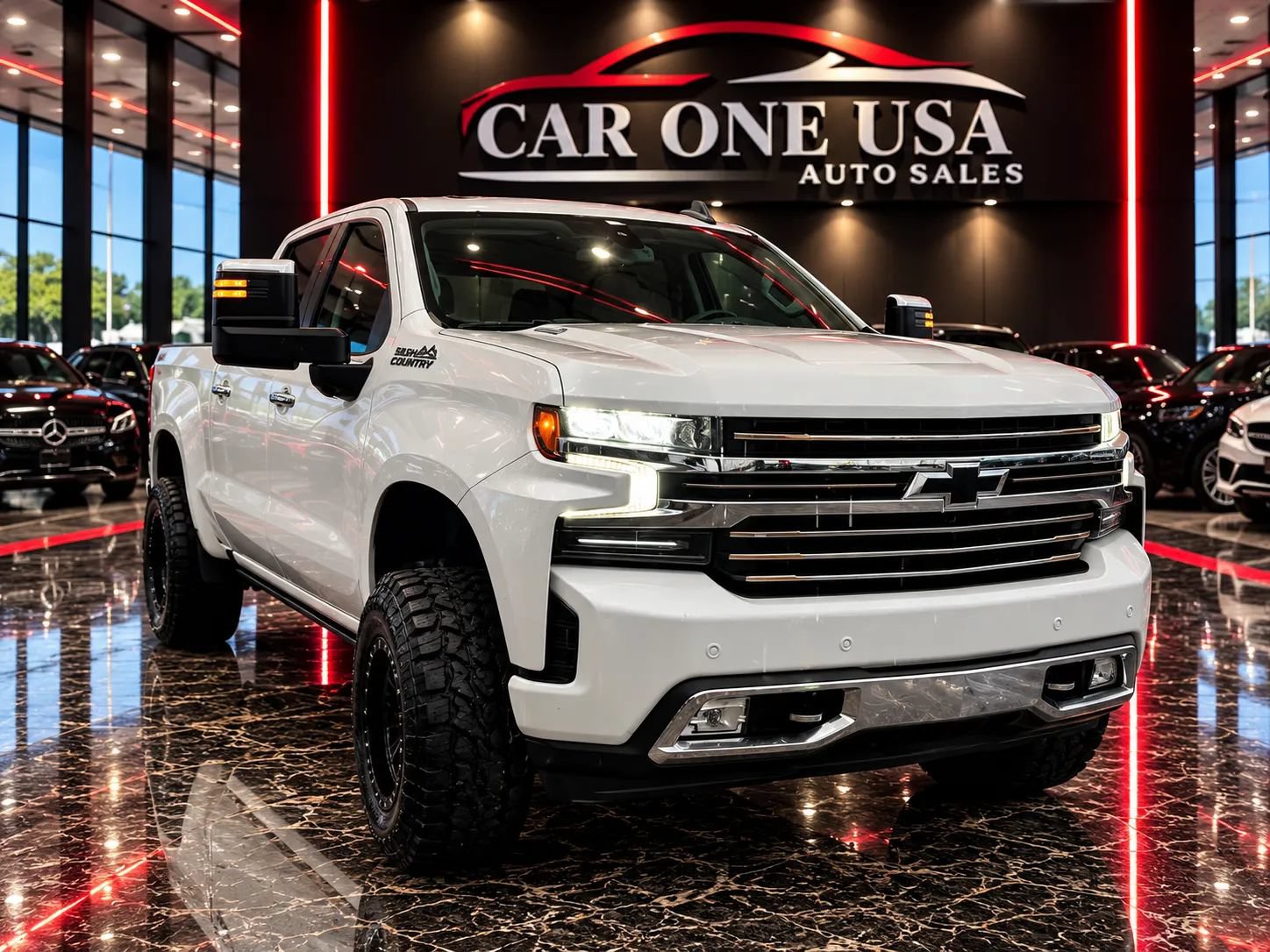 Used 2020 Chevrolet Silverado 1500 High Country w/ Technology Package AWD/4WD image 1