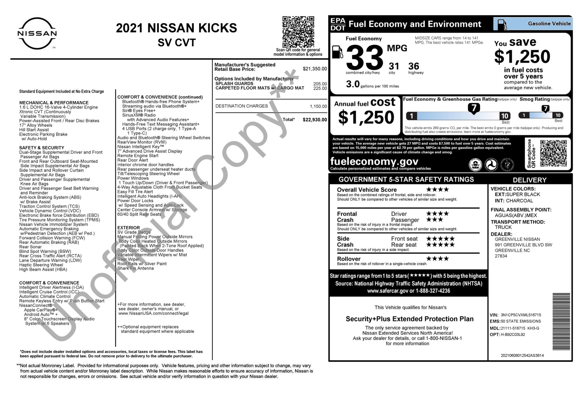 Used 2021 Nissan Kicks SV FWD image 2