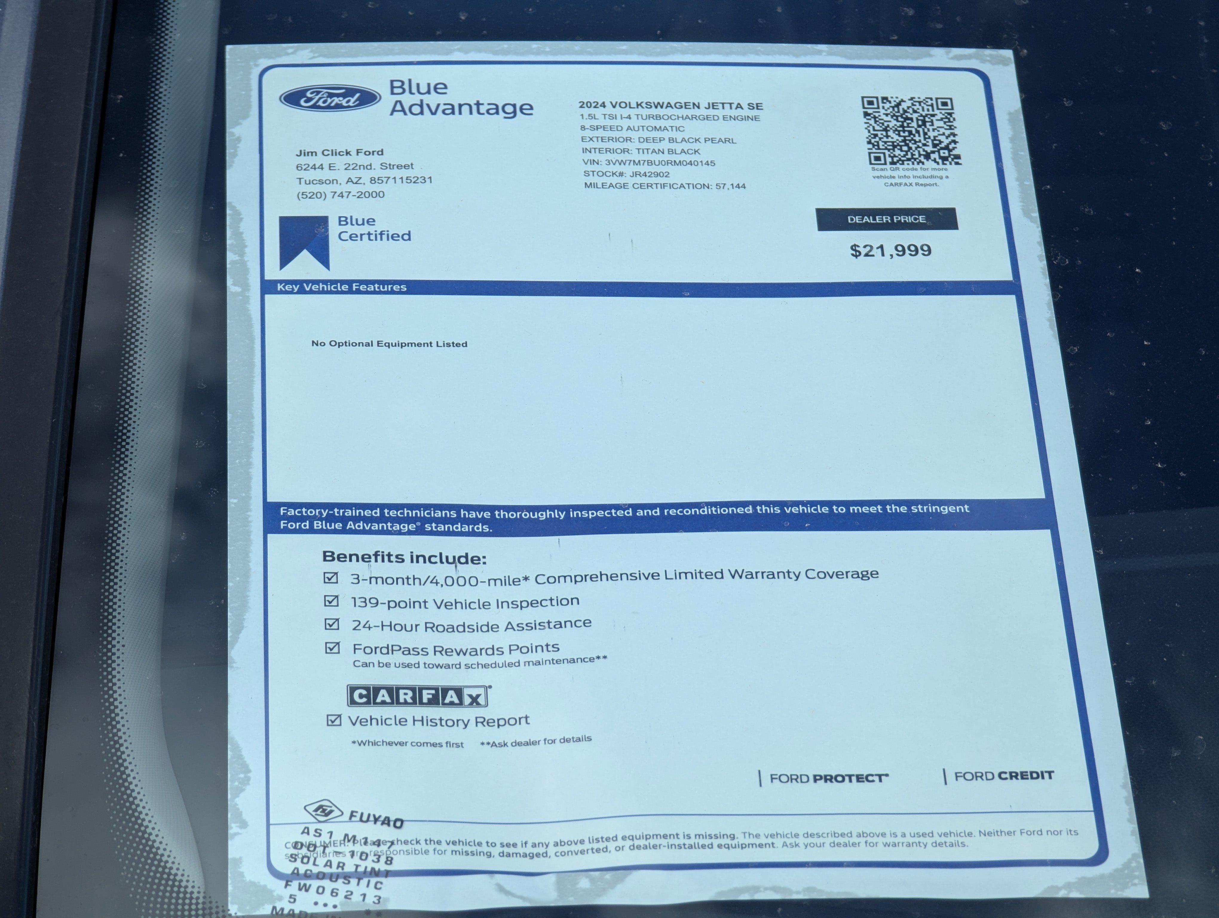 Used 2024 Volkswagen Jetta SE image 14