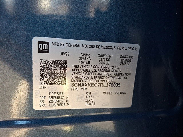 Certified 2024 Chevrolet Equinox LT w/ LPO, Floor Liner Package image 27