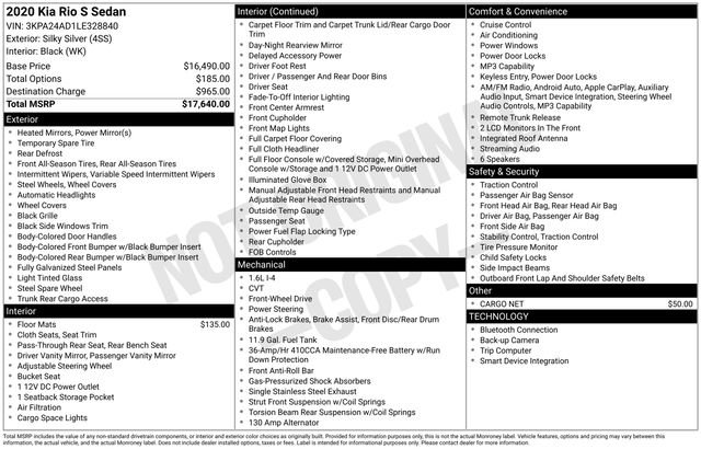 Used 2020 Kia Rio S image 33