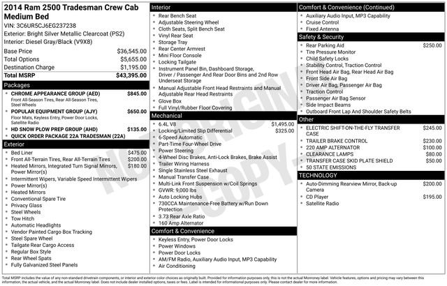 Used 2014 RAM 2500 Tradesman w/ Chrome Appearance Group image 13