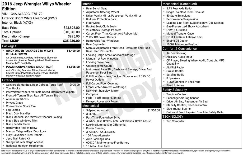 Used 2016 Jeep Wrangler Sport image 35