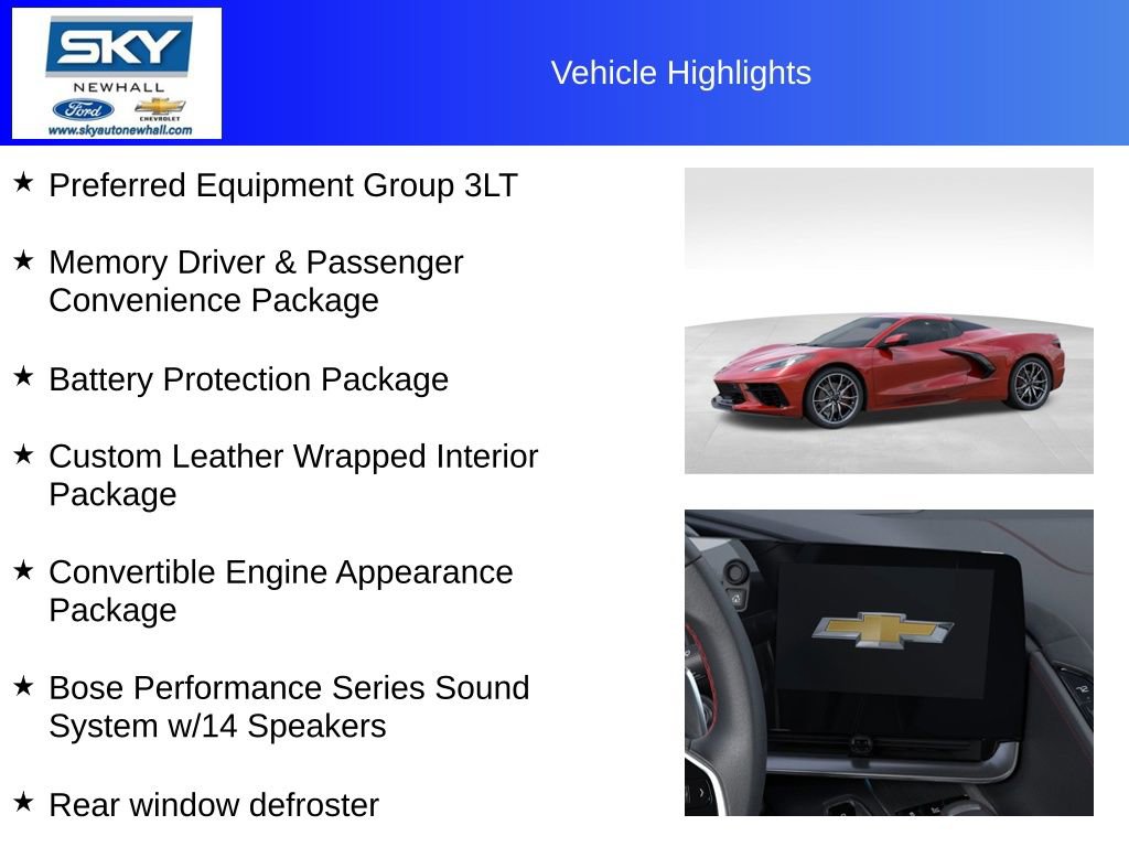 New 2024 Chevrolet Corvette Stingray Premium Conv image 12