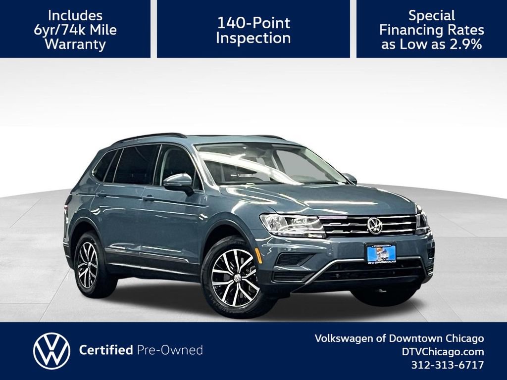 Certified 2021 Volkswagen Tiguan SE w/ Panoramic Sunroof Package image 1
