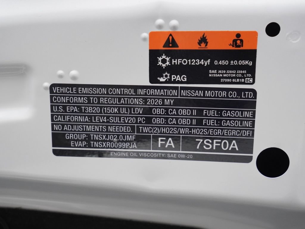 New 2026 Nissan Sentra SV FWD image 25