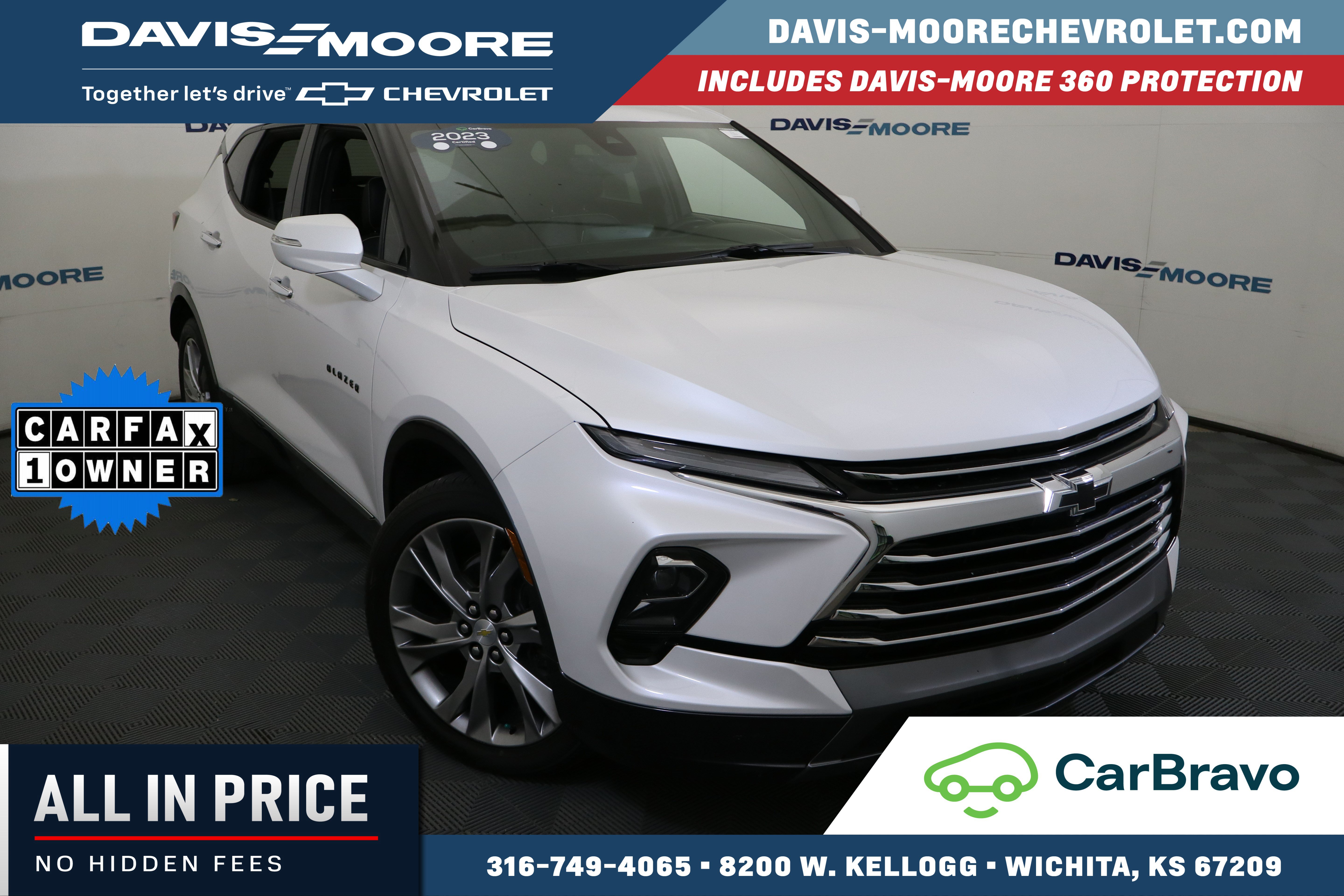 Certified 2023 Chevrolet Blazer Premier w/ Driver Confidence II Package AWD/4WD image 1