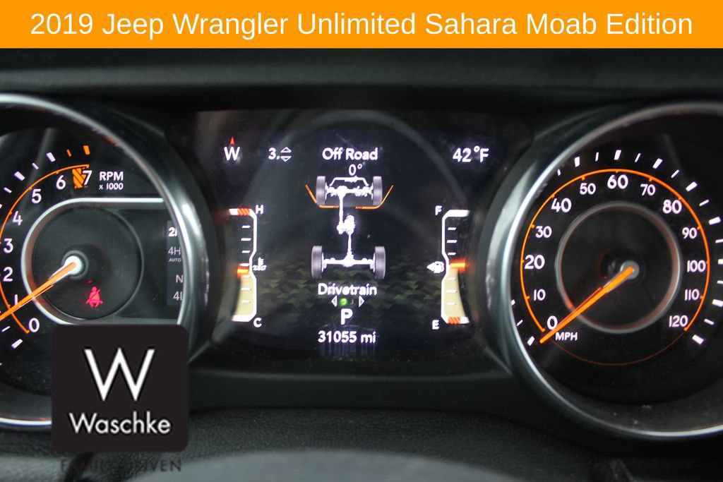 Used 2019 Jeep Wrangler Unlimited Sahara w/ Quick Order Package 24M Moab image 34