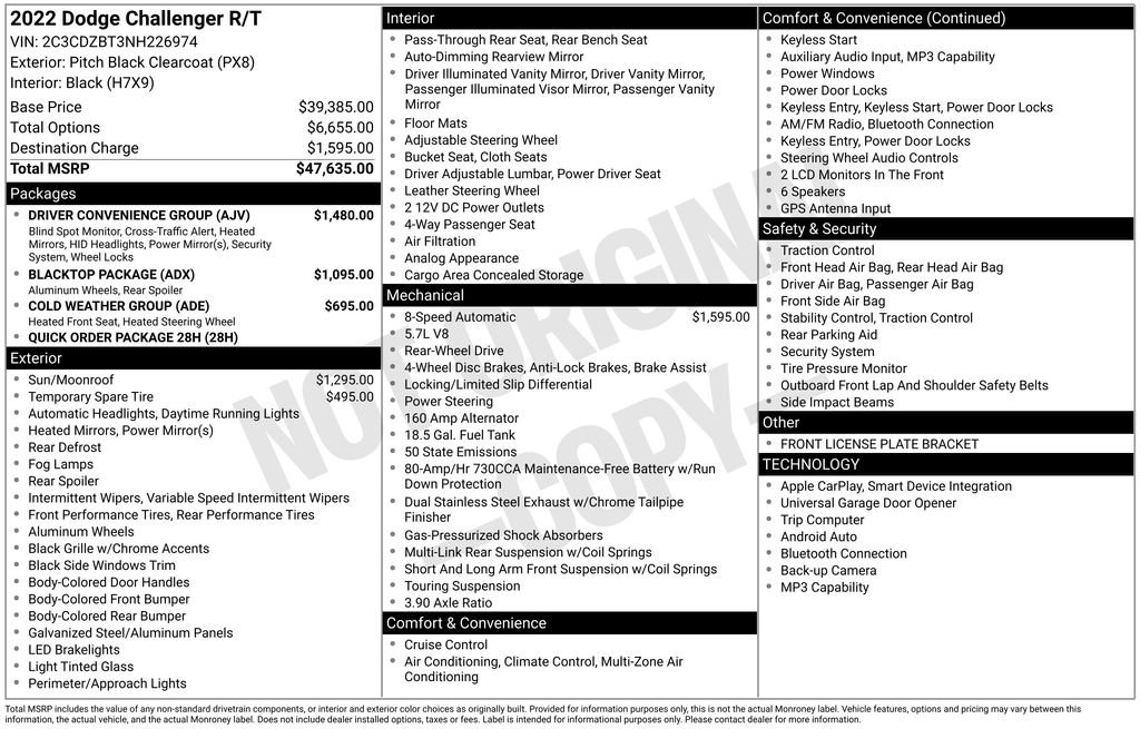 Used 2022 Dodge Challenger R/T w/ Driver Convenience Group image 1