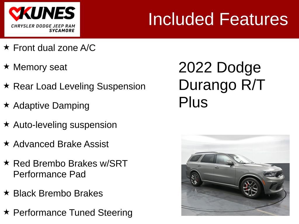 Used 2022 Dodge Durango R/T w/ Tow 'N Go Package AWD/4WD image 4