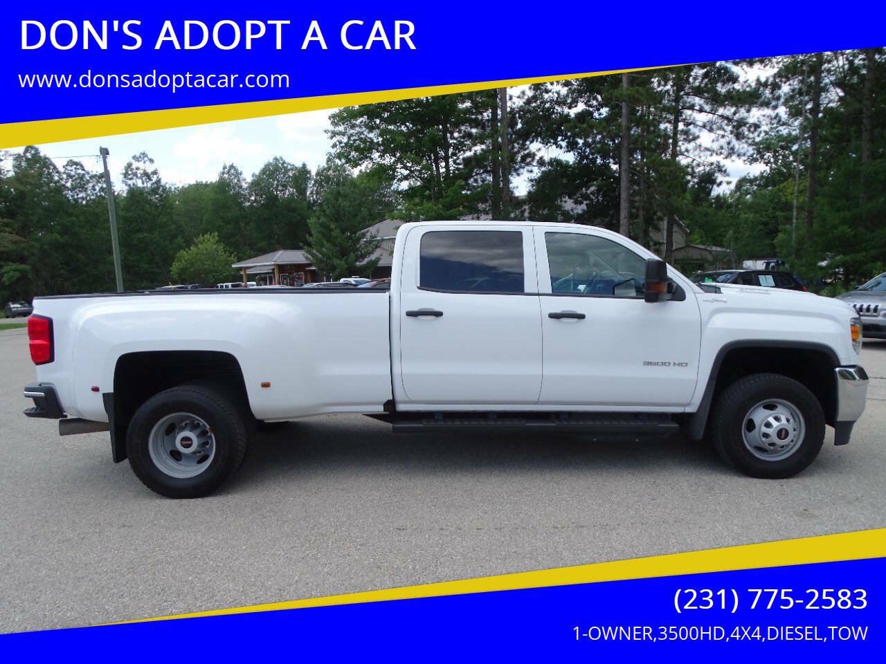 Used 2019 GMC Sierra 3500 4x4 Crew Cab DRW w/ Sierra Convenience Package