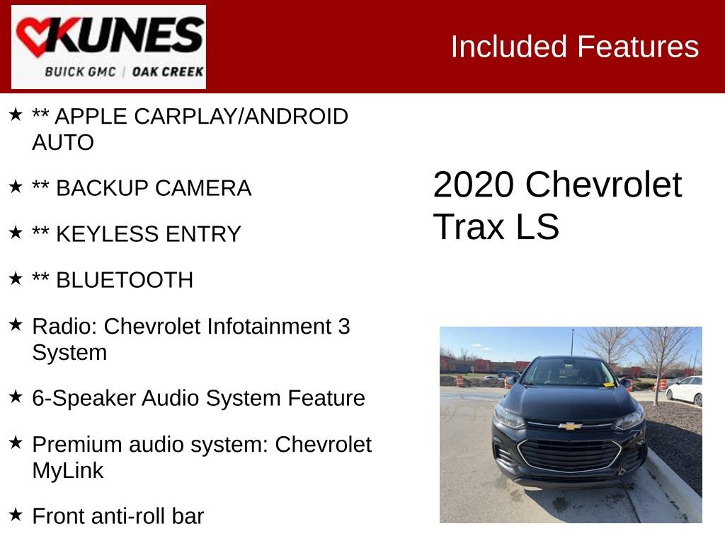 Used 2020 Chevrolet Trax LS FWD image 2