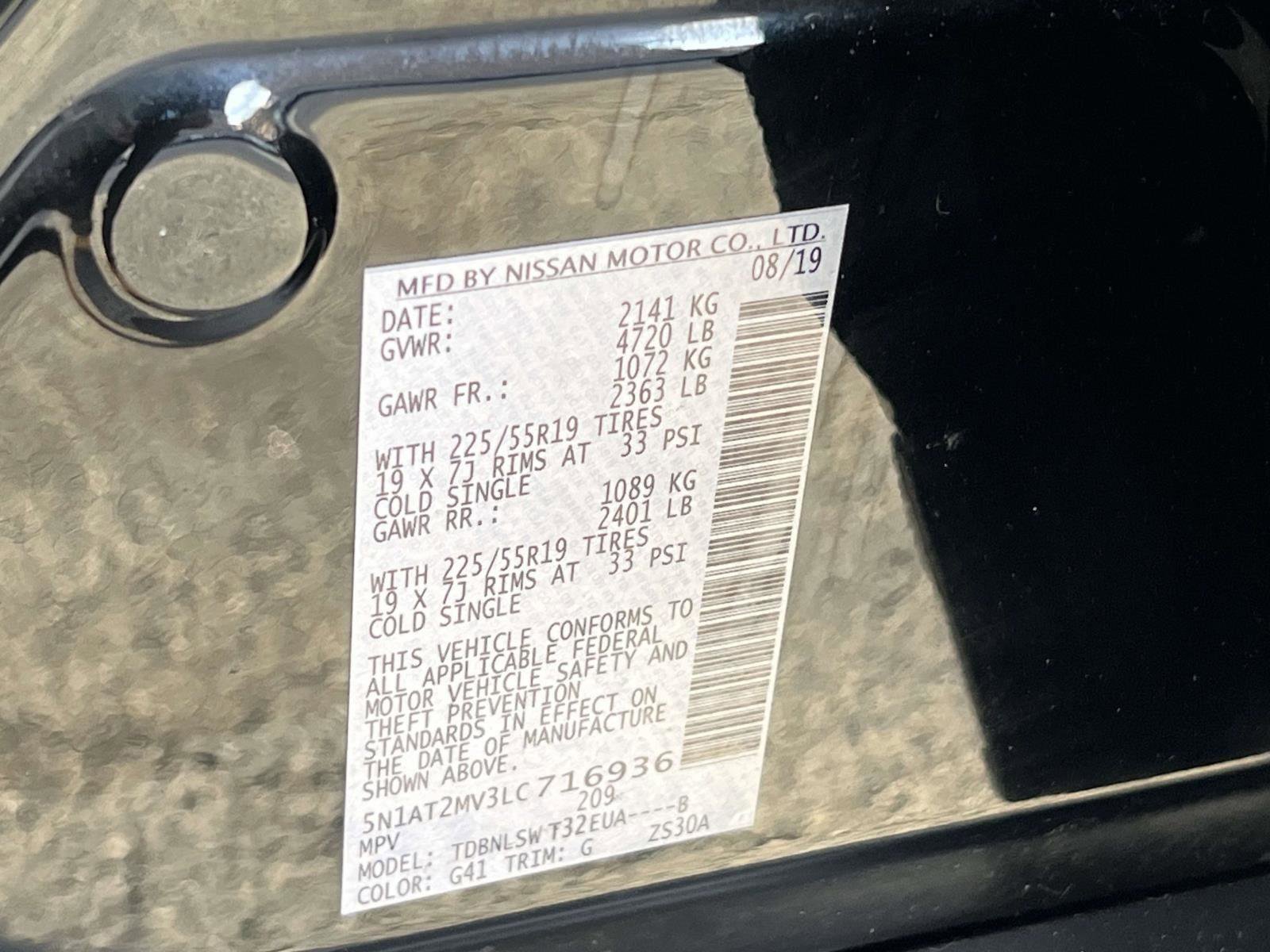 Used 2020 Nissan Rogue SL w/ Premium Package image 19