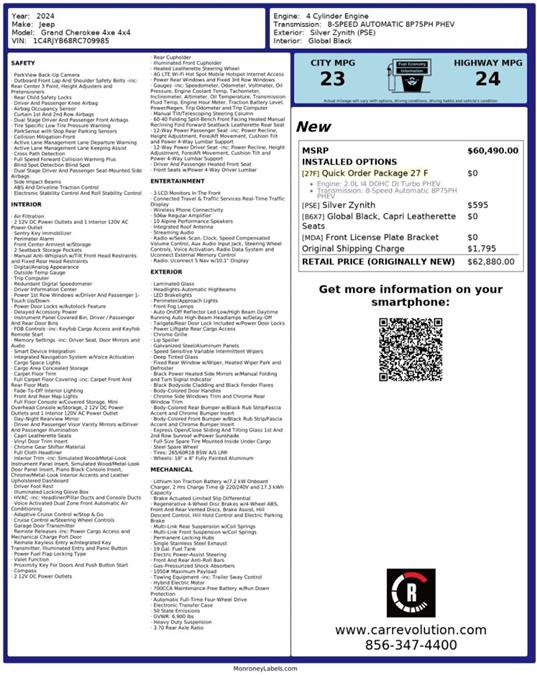 Used 2024 Jeep Grand Cherokee Limited 4xe image 8