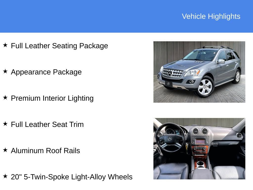 Used 2011 Mercedes-Benz ML 350 4MATIC image 5