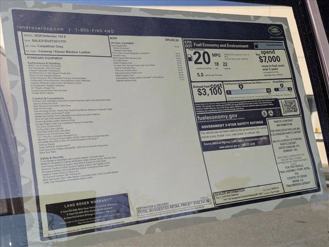 New 2026 Land Rover Defender 110 X image 20