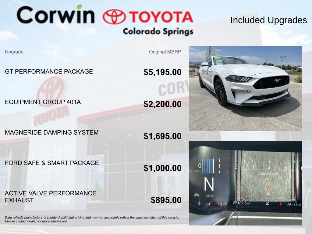 Used 2020 Ford Mustang GT Premium w/ GT Performance Package RWD image 4