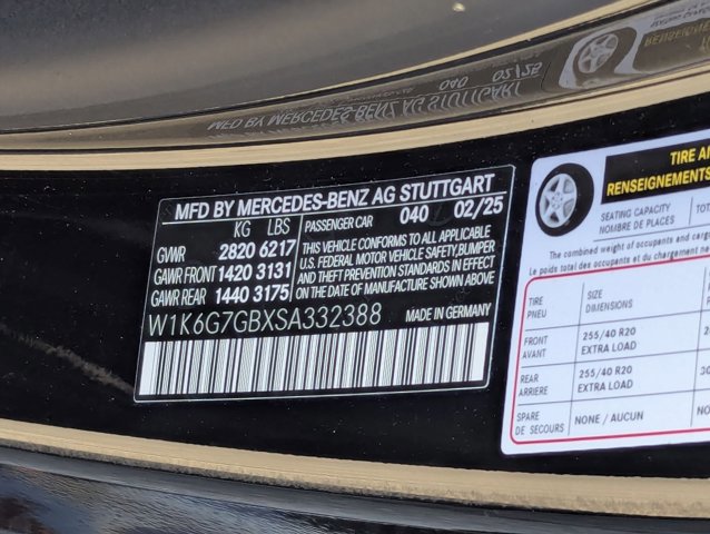 New 2025 Mercedes-Benz S 580 4MATIC Sedan image 17