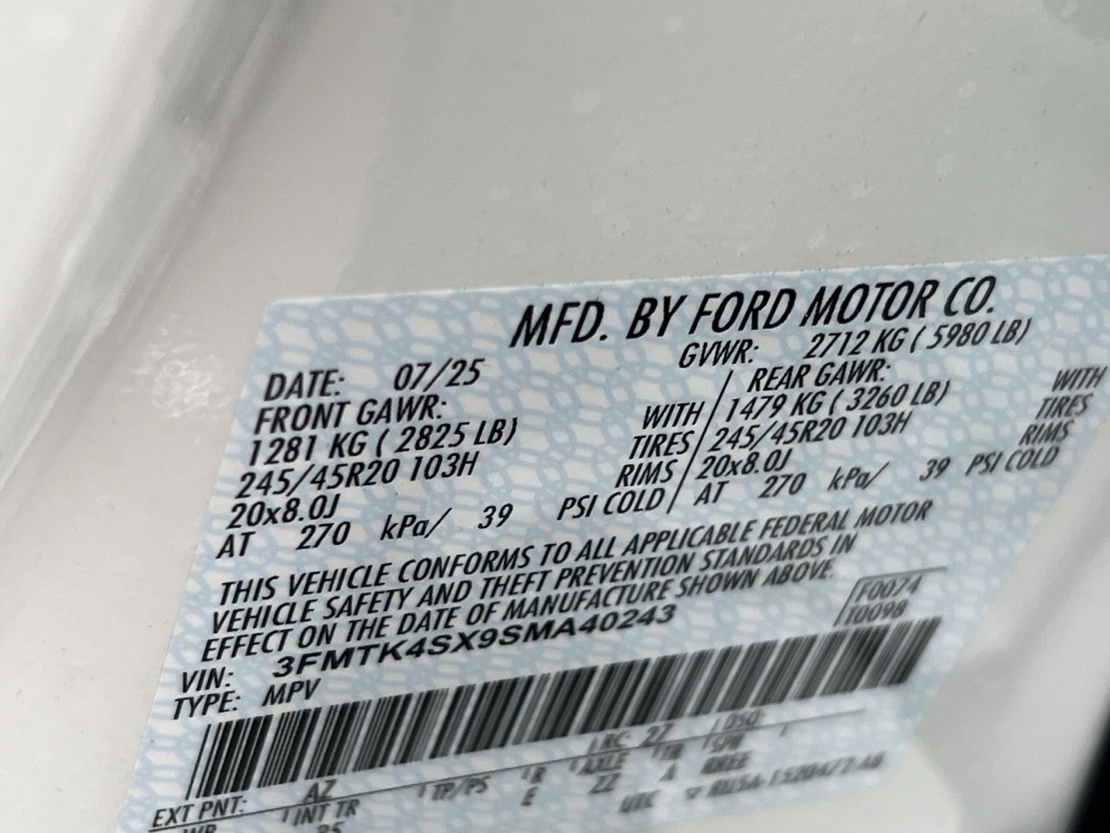 New 2025 Ford Mustang Mach-E GT w/ Interior Protection Package image 28