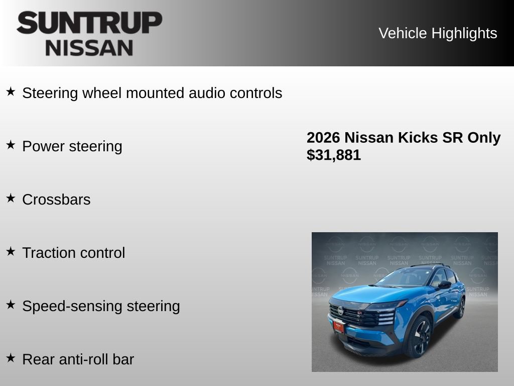 Used 2026 Nissan Kicks SR w/ SR Premium Package FWD image 16