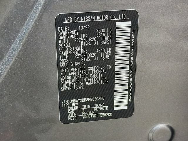Certified 2023 Nissan Armada SL w/ Midnight Edition Package AWD/4WD image 40