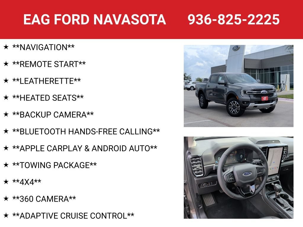 New 2026 Ford Ranger Lariat w/ FX4 Off-Road Package AWD/4WD image 4