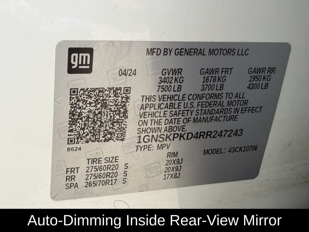 Used 2024 Chevrolet Tahoe Z71 AWD/4WD image 38