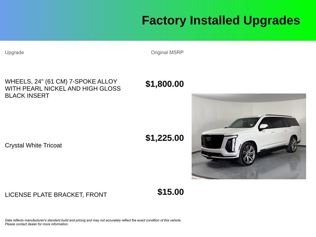 Used 2025 Cadillac Escalade ESV Sport Platinum image 4