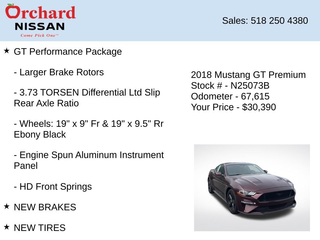 Used 2018 Ford Mustang GT Premium w/ Equipment Group 401A RWD image 14