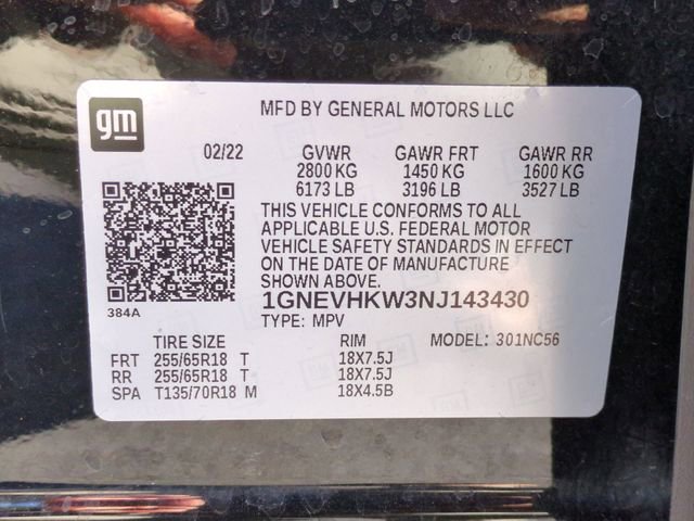 Certified 2022 Chevrolet Traverse LT AWD/4WD image 32