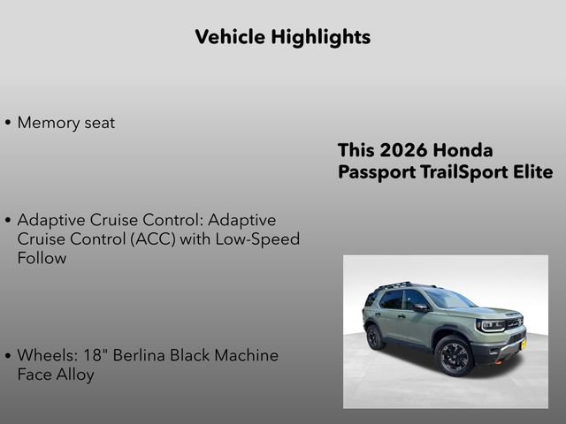 New 2026 Honda Passport TrailSport Elite image 5