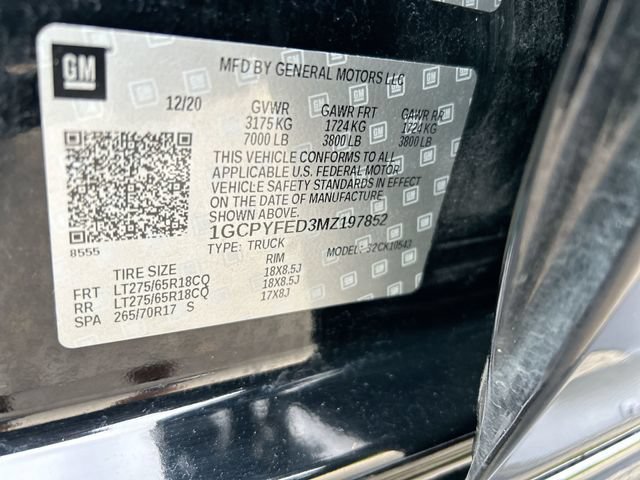 Used 2021 Chevrolet Silverado 1500 LT Trail Boss w/ Convenience Package II AWD/4WD image 34