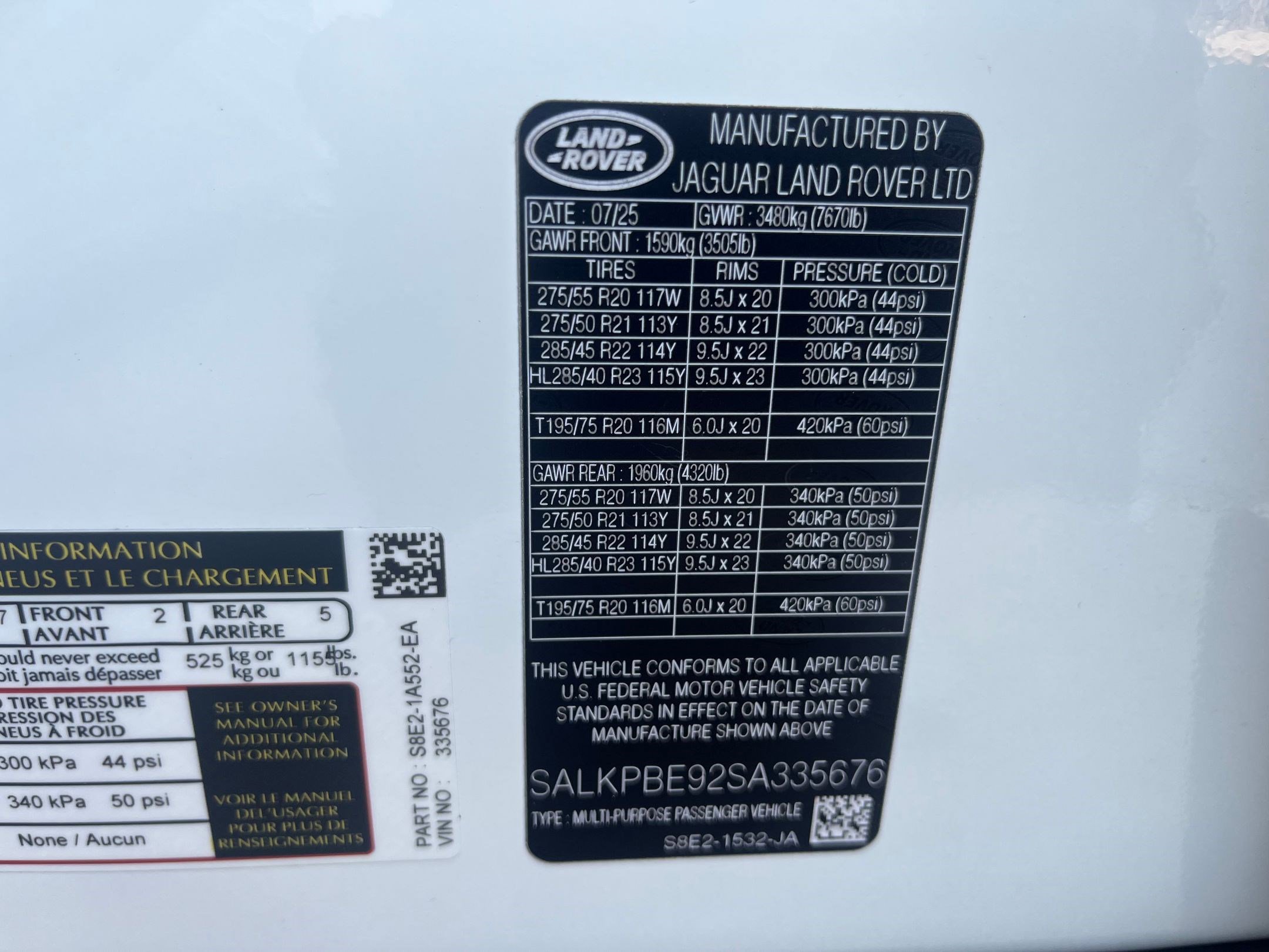 New 2025 Land Rover Range Rover Long Wheelbase SE image 20